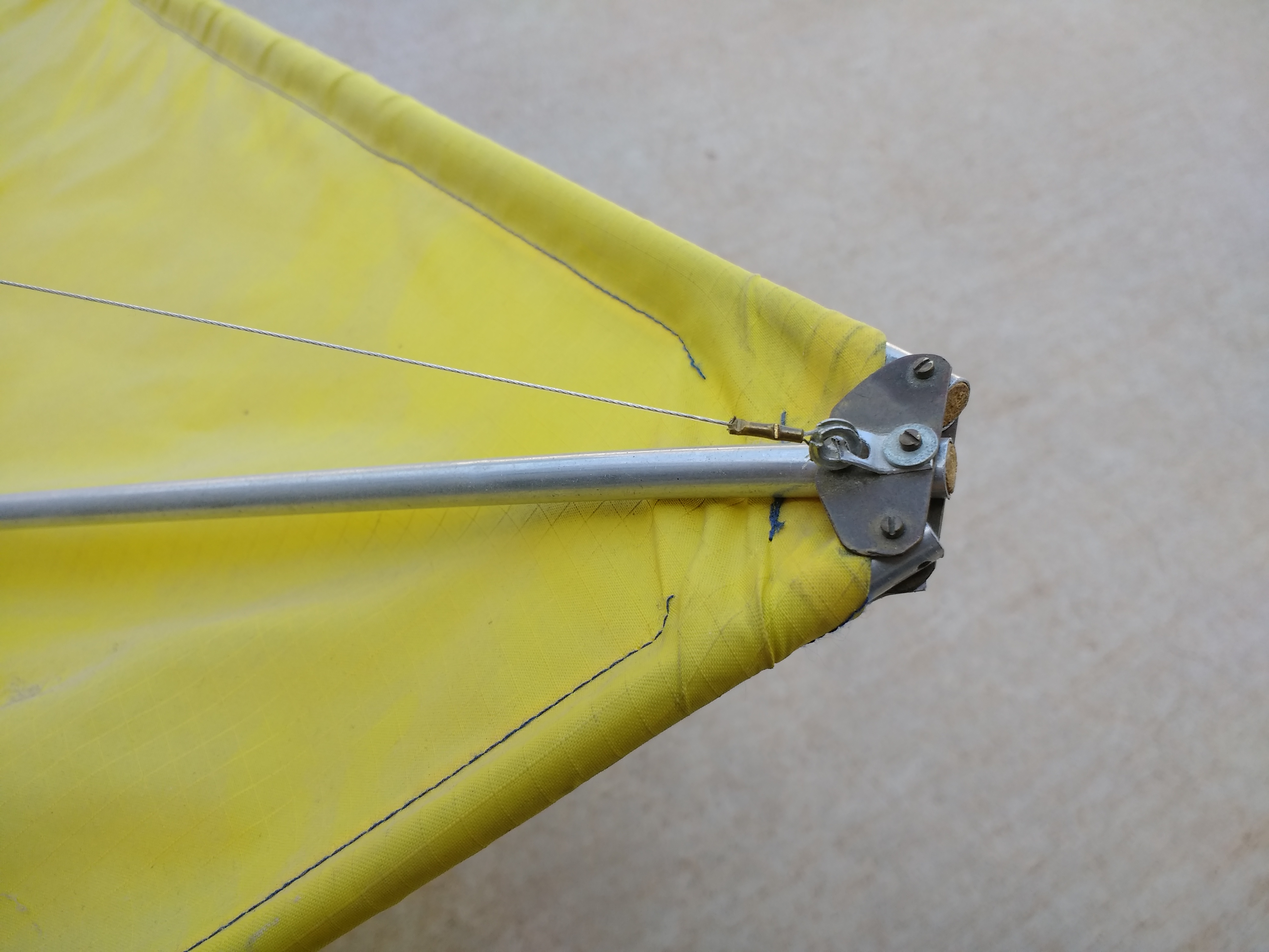 RC Hanglider Rogallo Delta Wing Nose Detail built in the early 80's